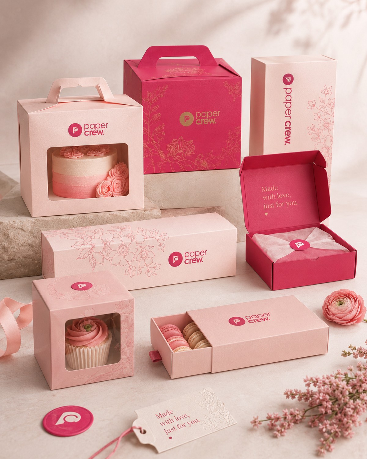 Bakery packaging by paper crew.